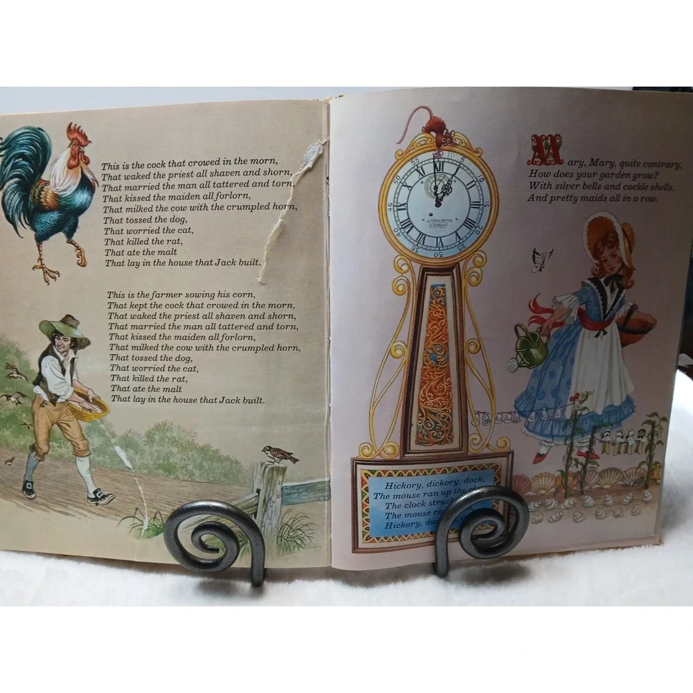 Vtg 1975 Brimax Books Time For A Rhyme A Collection‎ Of Nursery Rhymes HC